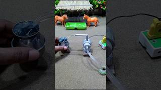 Diy mini tractor project mini motor water pump science project and horse videos  314 [upl. by Lutim]