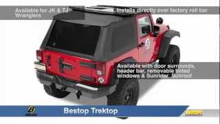 Bestop Trektop and Trektop NX for Jeep Wrangler [upl. by Wunder]