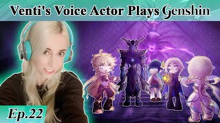 Ventis English Voice Actor plays GENSHIN IMPACT Part 22  Evil Twin [upl. by Enoek998]