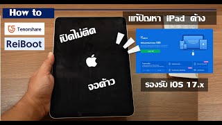 แก้ปัญหา iPad ด้วยตัวเอง หน้าจอค้าง Logo Apple ค้าง การใช้ Tenorshare ReiBoot [upl. by Ursola]