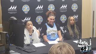 Chicago Sky Postgame Chennedy Carter amp Kamilla Cardoso 6124 [upl. by Gowrie]