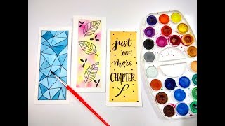 DIY Bookmarks amp Watercolor Techniques for Beginners  Watercolor DIY  How To Make Bookmarks [upl. by Carena46]