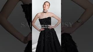 Saiid Kobeisy  ReadyToWear FallWinter 2324  Black Sequins [upl. by Eeldarb]