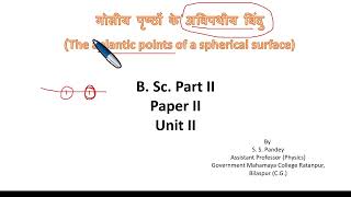 The aplantic points of a spherical surface [upl. by Alaehcim]