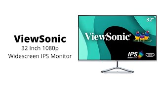 ViewSonic  Screen Split Capability HDMI and DisplayPort VX3276MHD [upl. by Anidualc16]