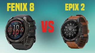 Garmin Fenix 8 vs Garmin Epix 2  Full Specs Compare Smartwatches [upl. by Hgielra401]