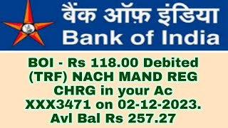 nach mand reg chg bank of india  NACH MANDATE REG CHG kya hai  nach mand reg chg boi [upl. by Scevour]