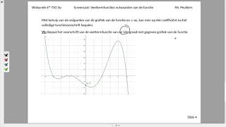 Voorschrift bepalen met behulp van de grafiek van een veeltermfunctie Les 8 Toepassing [upl. by Acinnej]