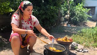 Ultimate Rural Arabic meat Majboos recipe cooking in village  village cooking [upl. by Foulk]