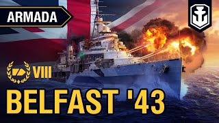 Armada Belfast — British cruiser  World of Warships [upl. by Lear]