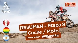 Resumen  CocheMoto  Etapa 8 Uyuni  Tupiza  Dakar 2018 [upl. by Auhesoj46]