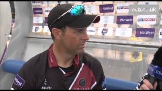 Marcus Trescothick and Craig Kieswetter on Somersets win over Hampshire [upl. by Adlih138]