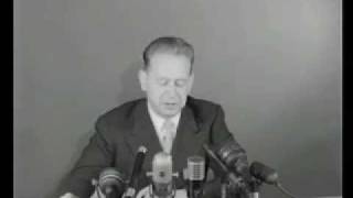 Dag Hammarskjöld before trip to China 1954 [upl. by Bullion]