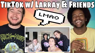 Larray TURNING THE DOLAN TWINS INTO TIKTOKERS FT Addison Rae REACTION [upl. by Yla214]