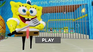 SQUAREPANTS BARRYS PRISON RUN  Obby  roblox scaryobby obby pomni [upl. by Matland]