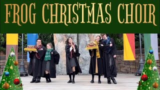 FROG CHOIR CHRISTMAS SHOW IN HOGSMEADE 2023  WIZARDING WORLD OF HARRY POTTER  UNIVERSAL ORLANDO [upl. by Vange]