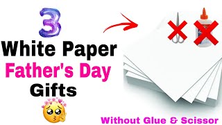 😍 White Paper 😍 Fathers Day Gift Ideas 2024  Fathers Day Gift Ideas Without Glue [upl. by Ieppet571]