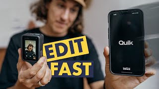 GoPro Quik Video Editing Tutorial  fast and easy mobile workflow [upl. by Stagg]