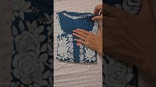 Viral Design of Chikankari kurti trending reels latest style [upl. by Lasiaf]