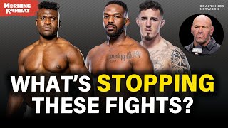 Why CANT Francis Ngannou Fight Jon Jones or Tom Aspinall Next  MORNING KOMBAT [upl. by Okihsoy486]