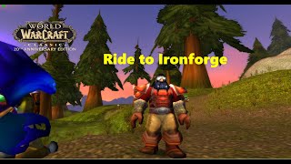 World of Warcraft Quests  Ride to Ironforge [upl. by Adialeda]