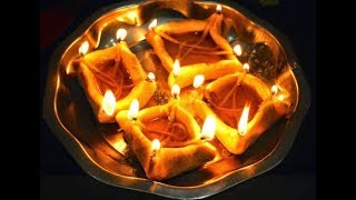 How To Make Diya With Flour  Aata  at Home  Atta Diya for Sindhi festivals [upl. by Eulau]