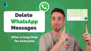 How to Delete WhatsApp Messages for Everyone after a Long Time  Up to One Week Old [upl. by Eudocia]