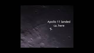 I captured the Apollo 11 LANDING SITE [upl. by Esorrebma992]