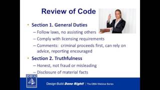 DBIA Code of Professional Conduct [upl. by Oirram580]