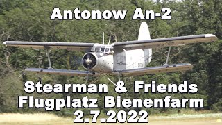 Antonow An2 Flugplatz Bienenfarm 272022 [upl. by Jegar]