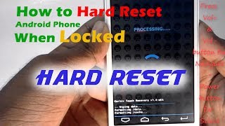 How to Reset Android Phone when LockedReset Locked Android device Hard Reset [upl. by Kenney23]