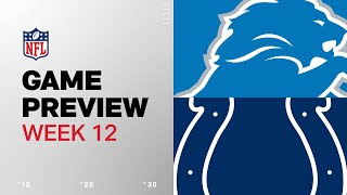 Detroit Lions vs Indianapolis Colts  2024 Week 12 Game Preview [upl. by Fritzie]