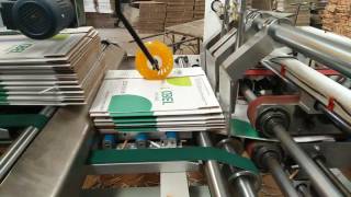 Corrugated carton box auto folder gluer machine [upl. by Esaele975]