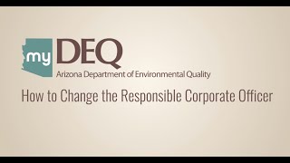 myDEQ  RCO Change Request [upl. by Selrac]