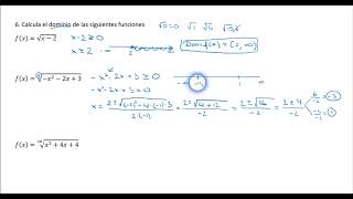 CÁLCULO DE DOMINIO DE FUNCIONES IRRACIONALES PARES 1 [upl. by Bullard129]