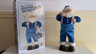 Blue Jingle Bell Rock Santa 1998 Rock Santa Collectibles [upl. by Imar510]