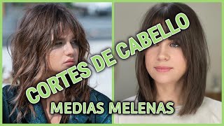 Cortes de cabello para MEDIAS MELENAS modernos y FAVORECEDORES [upl. by Carl]