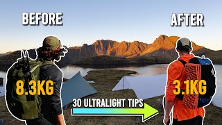 30 Tips to Lighten Your Pack for Hiking and Backpacking Mostly Free [upl. by Abelard610]