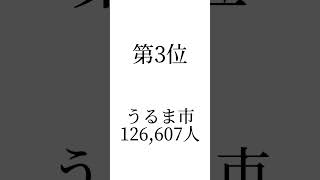 【沖縄人口増えてーー】沖縄地方市町村人口ランキングTOP5沖縄市町村人口ランキングTOP5 [upl. by Liva416]