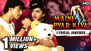 Maine Pyar Kiya Songs  Lyrical Jukebox  Salman amp Bhagyashree  Kabootar Ja Ja Ja  SPB amp Lata Hits [upl. by Orabelle]