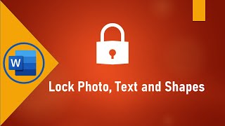 How to lock picture or text in MS Word [upl. by Egas]