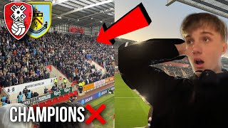 THE MOMENT ROTHERHAM stopped BURNLEY from being CHAMPIONS of the CHAMPIONSHIP  Rotherham vs Burnley [upl. by Eibba]