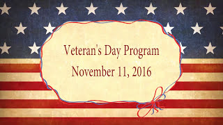 Rotolo Middle School Veterans Day Program  November 11 2016 [upl. by Eduj]