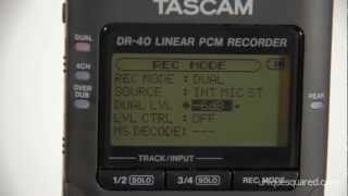 Tascam DR40 Overview and Demo  UniqueSquaredcom [upl. by Llekim]