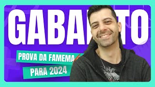 GABARITO FAMEMA 2024 ✅❌  Matemática amp Física  Prof Gabs [upl. by Ferro125]