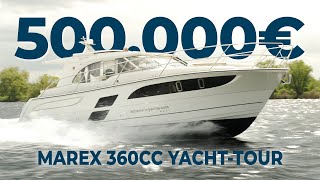 Das erwartet euch für 500000€ auf einer MAREX 360CC  marex yacht [upl. by Drofliw]