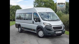 2017 Peugeot Boxer L4H2 MinibusLite lightweight 17 seater minibus available at wwwsrkcarscouk [upl. by Kei414]