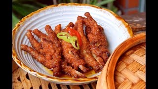 Chicken Feet Dim Sum style  How to Make Authentic Restaurantstyle Chicken Feet 紫金凤爪 [upl. by Ardnasak936]