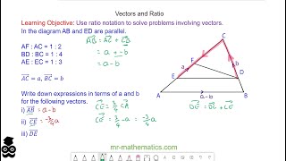 Vectors and Ratio [upl. by Eiramasil]