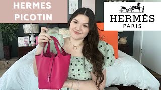 Hermes Picotin 18 Bag One Year Review  H Journey Bag Tips [upl. by Beverley]